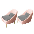 living room armless chair wide cushion back