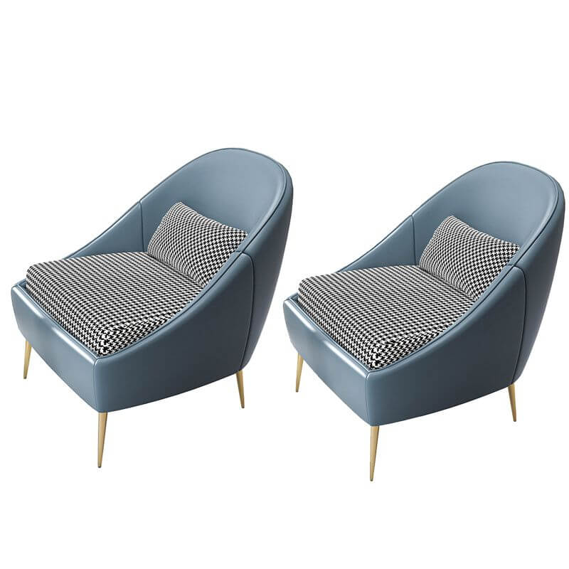 slipcovered armless chair