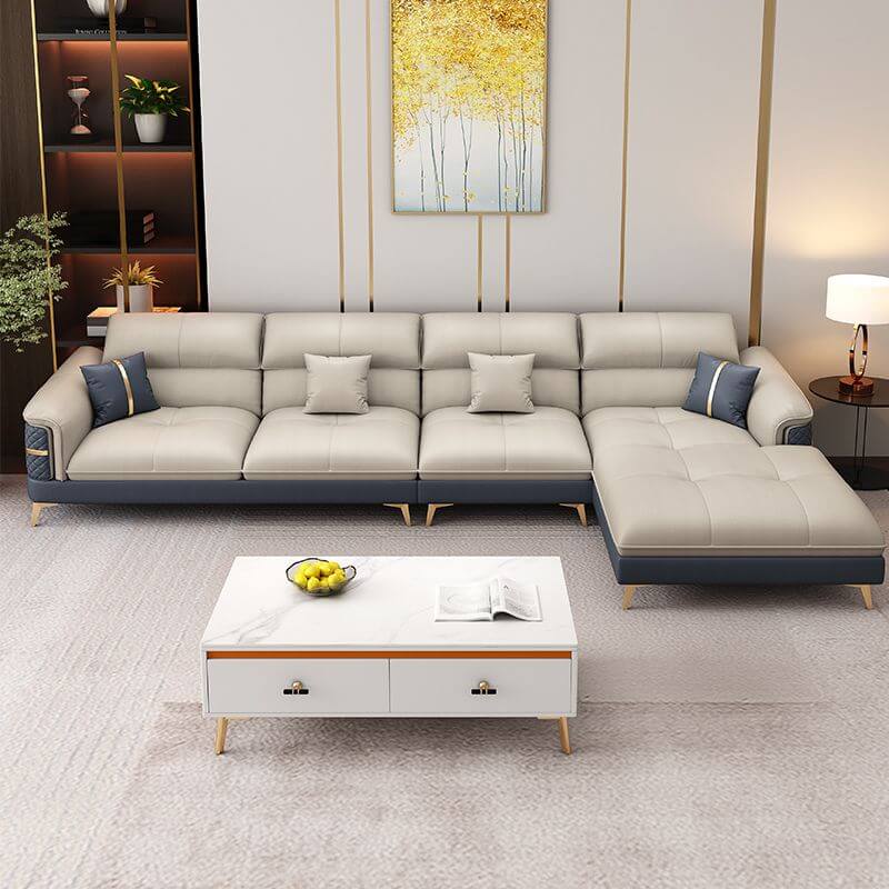 Comfortable sectional sofa arrangement