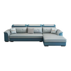 Simple sofa with pillow armrest