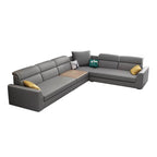 Plush cushions of Nordic style sofa