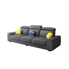 modular grey sofa in living room