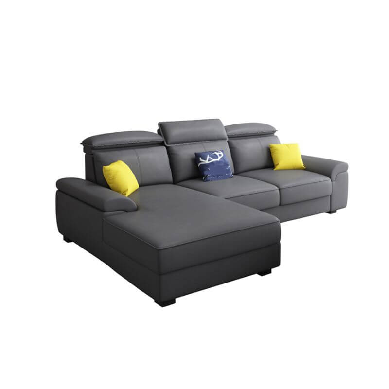 traditional upholstered sofa with armrests