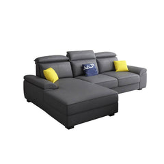 traditional upholstered sofa with armrests