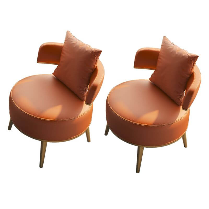 Elegant armless chair displaying clean lines