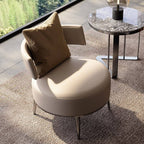 Elegant armless chair displaying clean lines