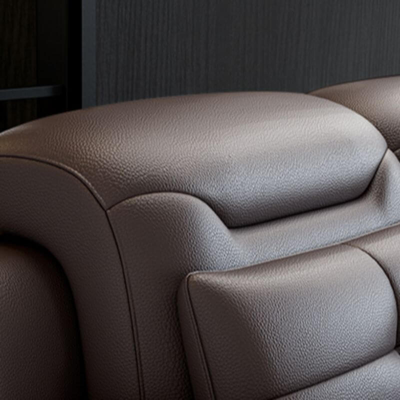 Elegant cocoa color sofa design