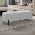 Large Rectangular Ottoman in Grey