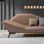 Living room with a luxurious chaise chair