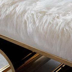 Glamorous decorative ottoman for modern interiors