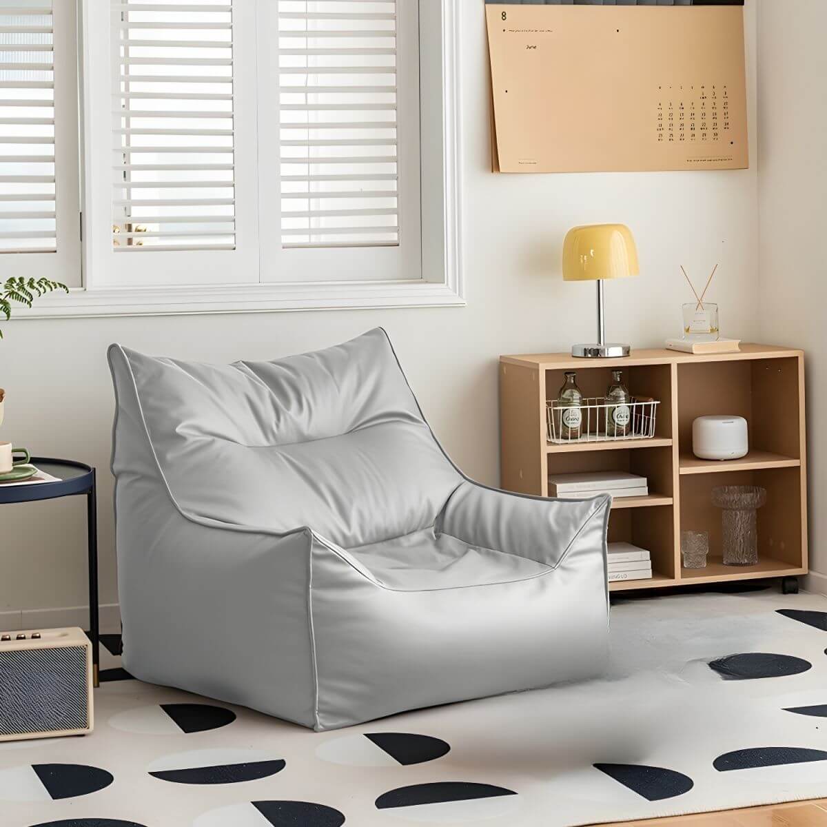 Brown oversized bean bag chair for ultimate comfort