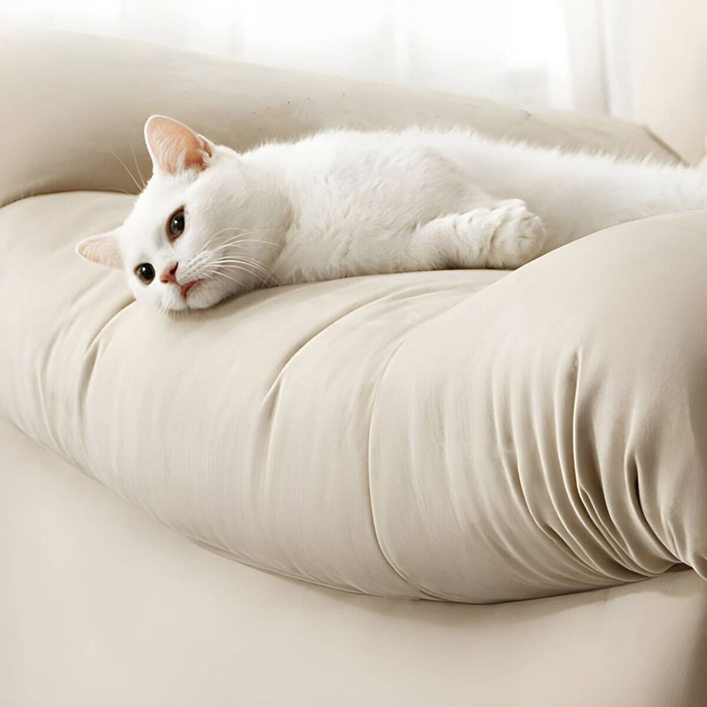 Close-up of Suede Upholstery