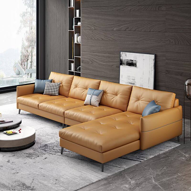 Luxury Stain-Resistant Sectional Sofa