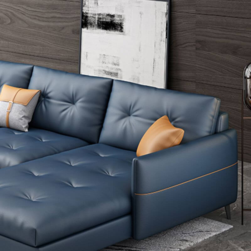 Modern sectional sofa in living room