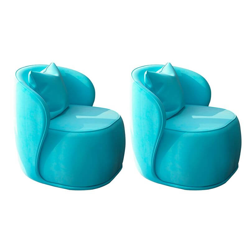 Minimalist armless chair against bright background