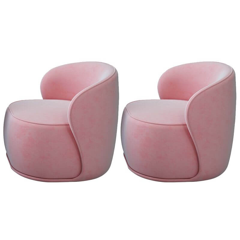 Chic velvet chair in cozy corner