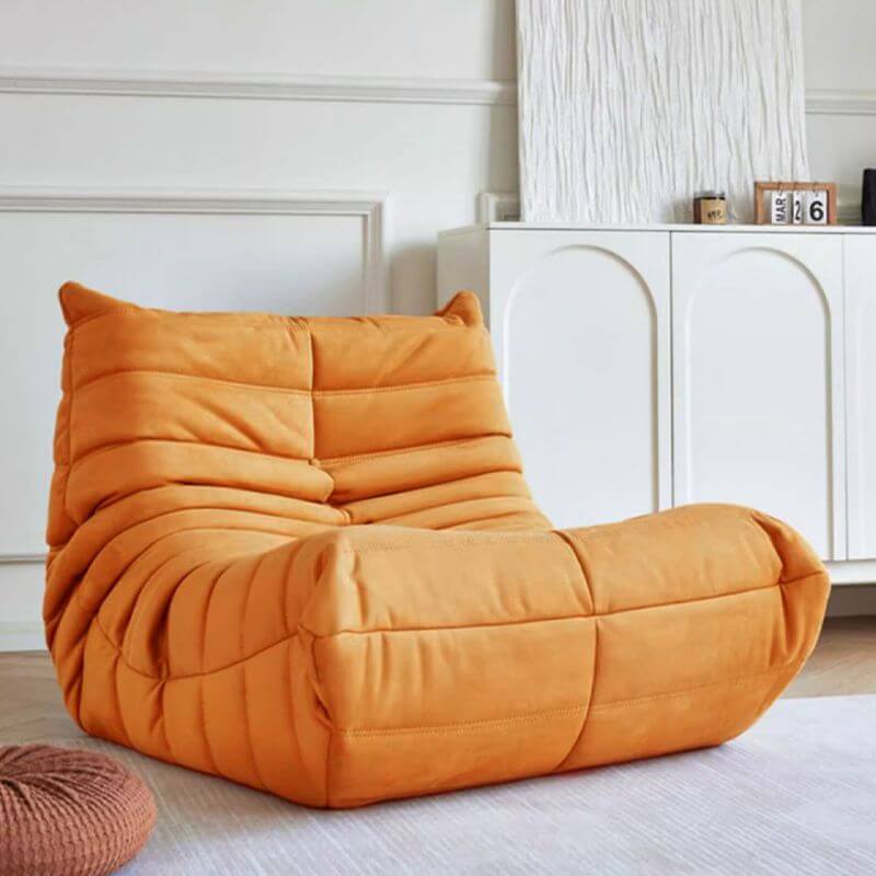 Stylish microfiber bean bag chair for women