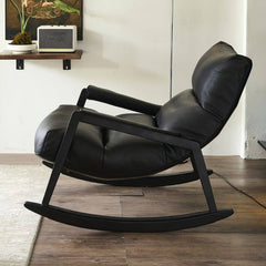 Stylish black track arms on chair