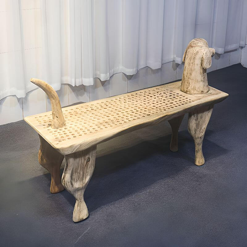 Shoe Bench with Spacious Surface