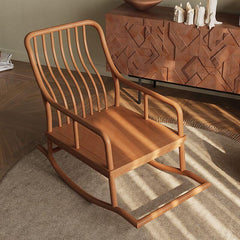 Azure Craftsman Wood Rocking Chair