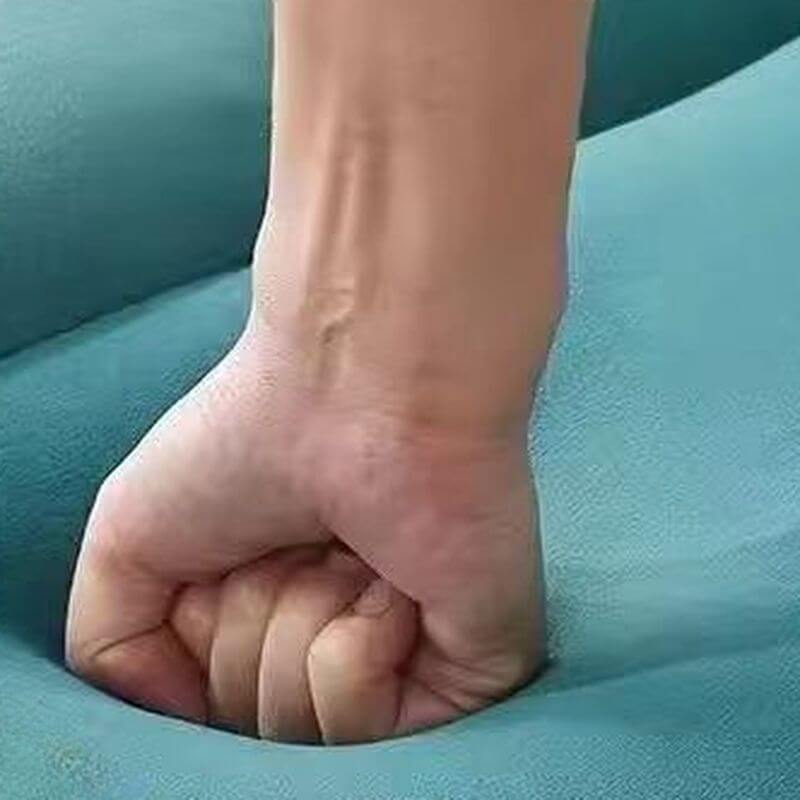 Citrus Colored Minimalist Chair next to Table