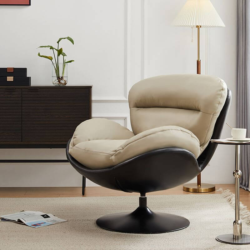 Elegant Wingback Chair with Sewn Pillow Back