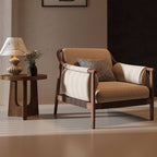 comfortable chair with armrests