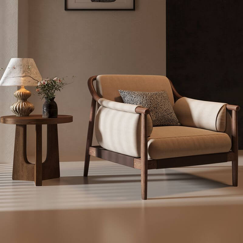 comfortable chair with armrests