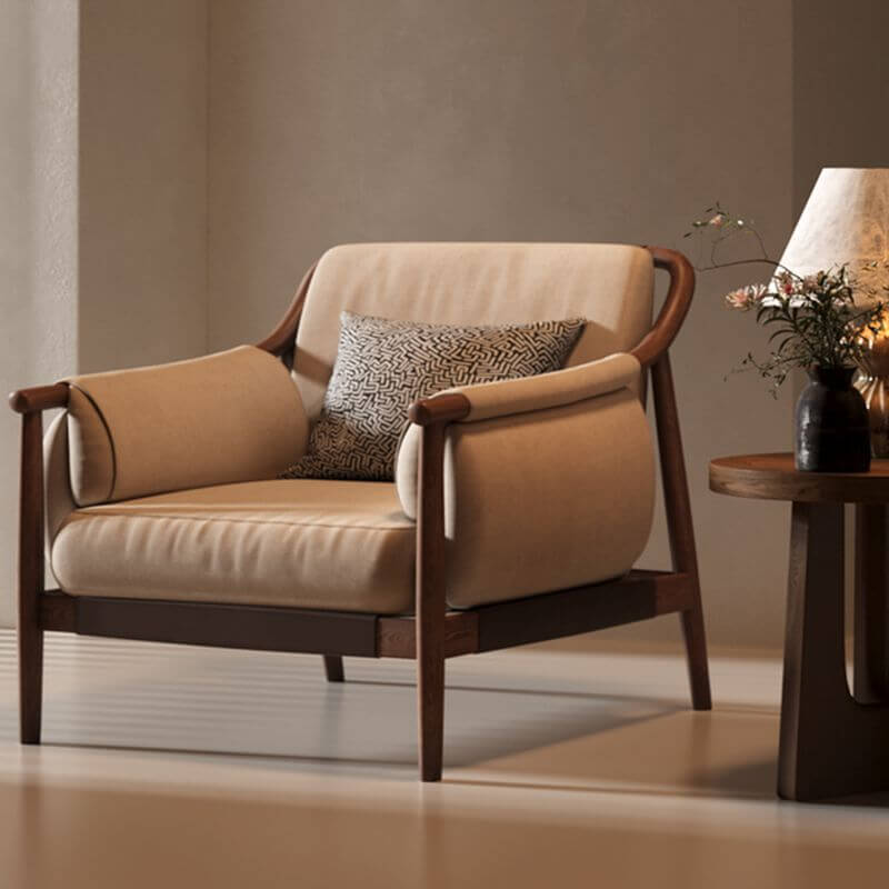 contemporary cushion back chair