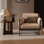 elegant slipcovered armchair