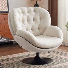 Chic cerulean chair and ottoman set