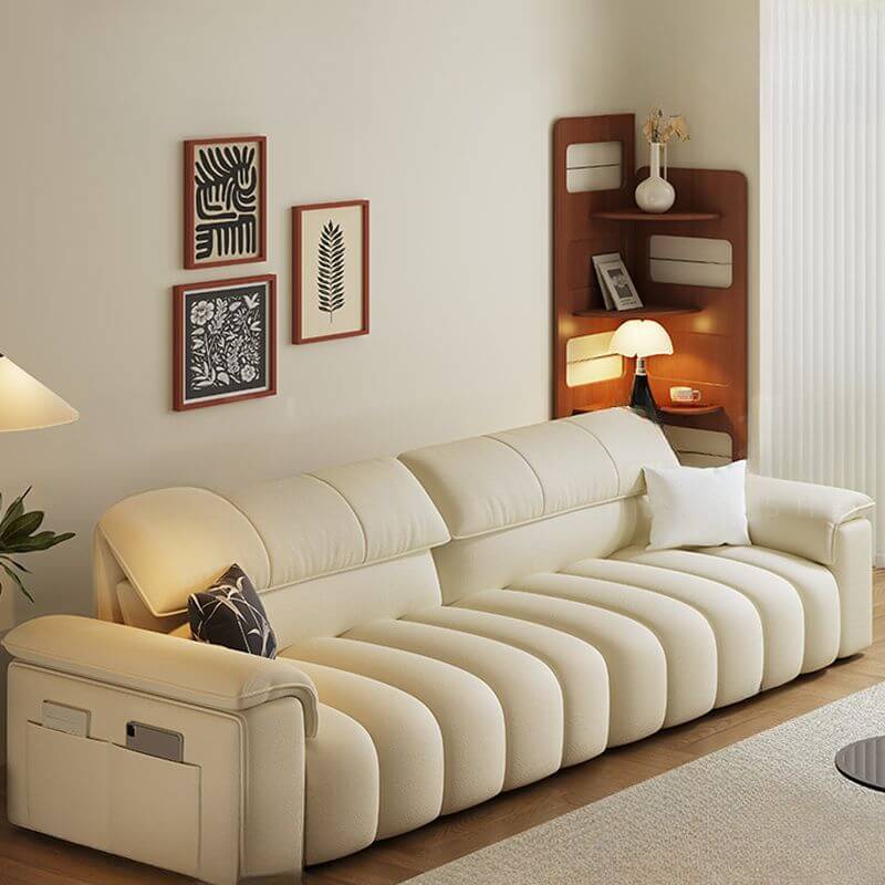 Minimalist Chalk Sofa in modern living room Main image