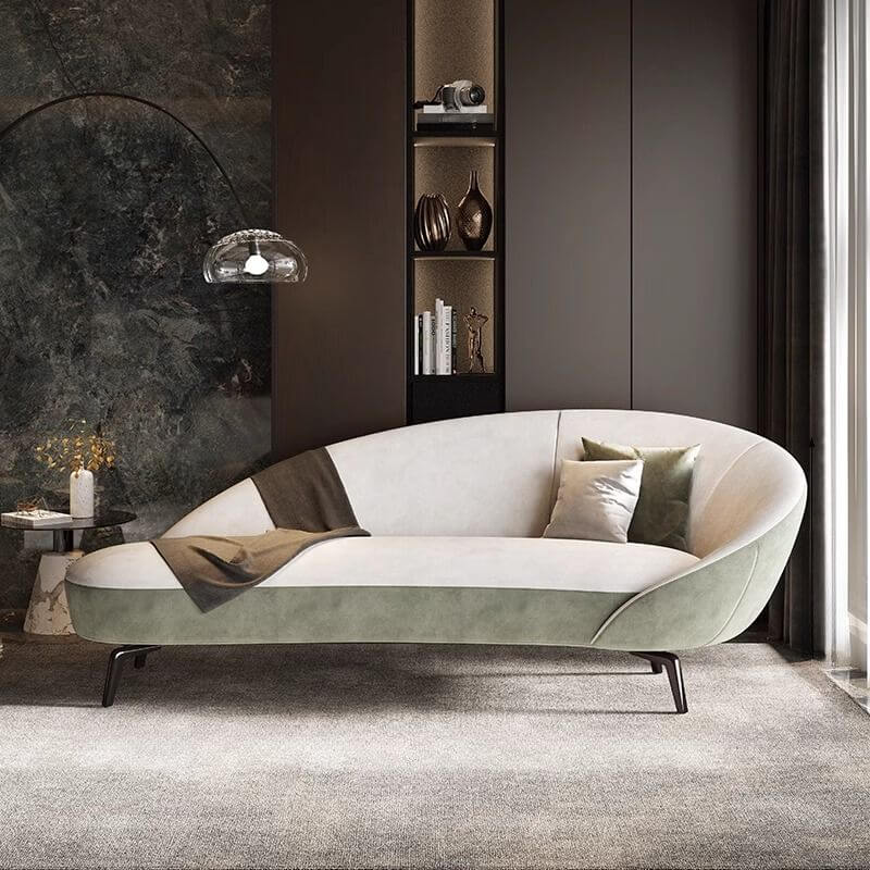Scandinavian style chaise lounge with foam seating