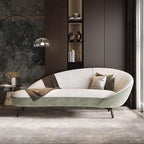 Scandinavian style chaise lounge with foam seating