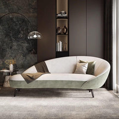 Scandinavian style chaise lounge with foam seating