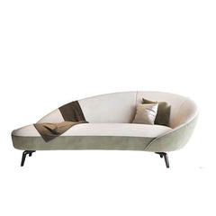 Stylish flannel upholstered chaise lounge