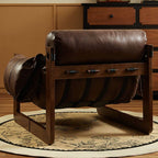 Comfortable armrests on Espresso Arm Chair