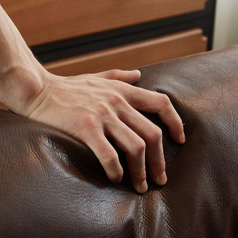 Espresso Arm Chair with no tufting