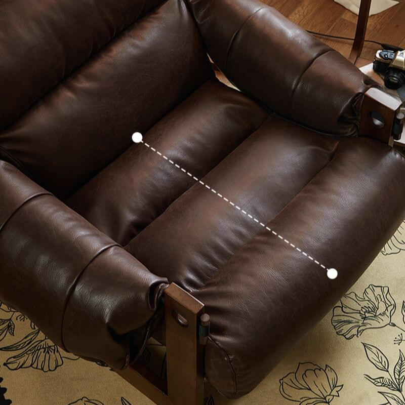 Stylish Espresso Arm Chair without casters