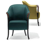 White Arm Chair with Tight Back