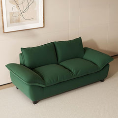 modern sofa against a bright wall