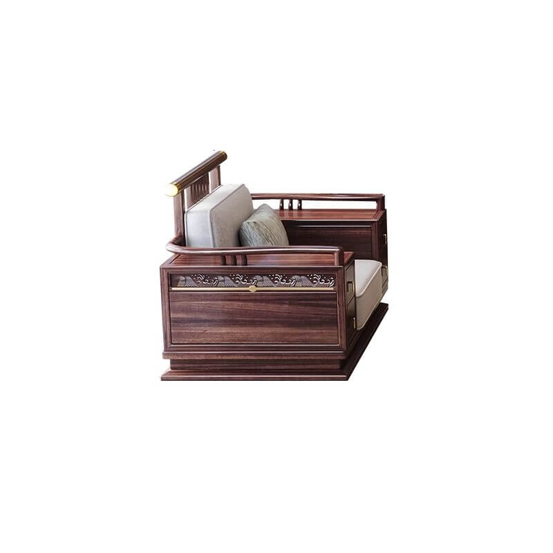 Ivory Sofa with Complementary Furniture