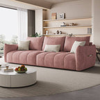 Pine Wood Sofa with Cozy Cushioning