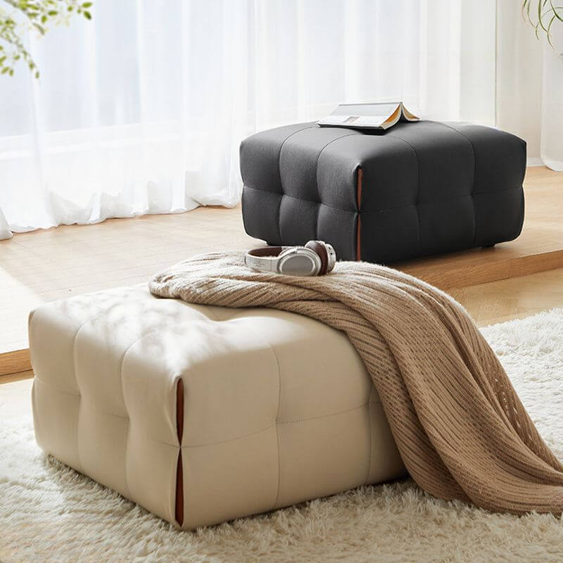 Minimalist Pouf Midnight Black