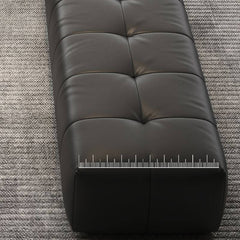 Luxury leather ottoman in a sleek design