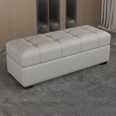 Stylish Storage Ottoman in Dark Gray