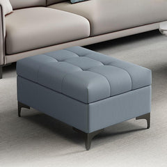 Organized living space with modern storage ottoman