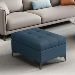 Versatile storage ottoman used as a footrest