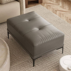 Minimalist standard ottoman in black