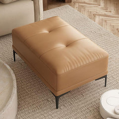 Contemporary ottoman serving as footrest